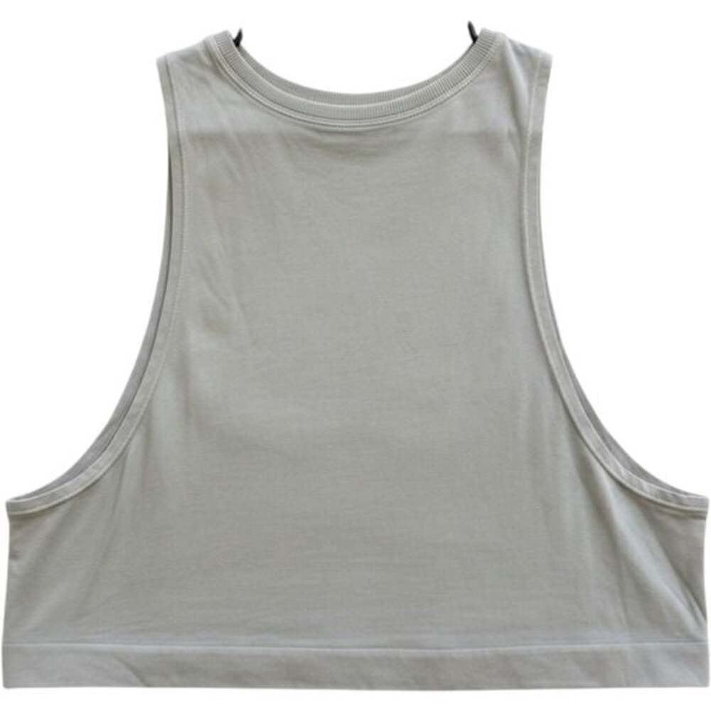 JoyLab by Avocado Womens Cropped Muscle Tank Top Sage Green‎ Grey Size M/L